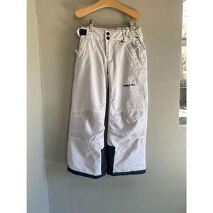 Arctix White Snow Pants Boys XS Black 5K Waterproof Insulated Ski Snowboard